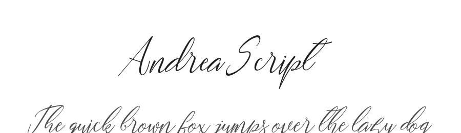 Andrea Script by akbar β Script Handwritten Font