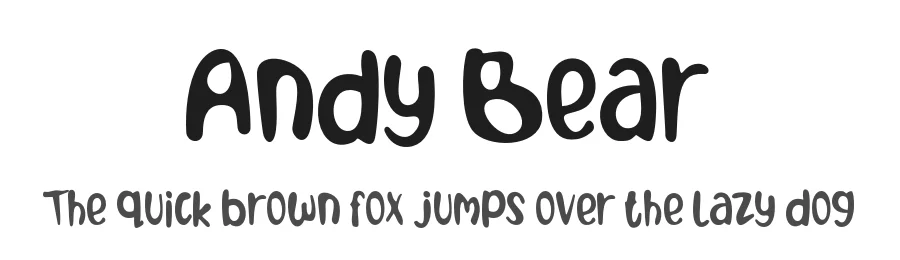 Andy Bear by Encolab — Script Handwritten Font