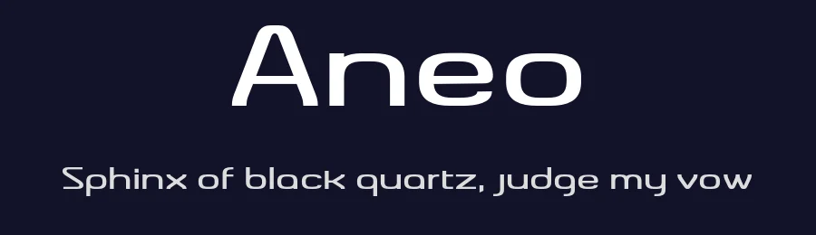 Aneo by Anastasios Pappas — Display Font — thumbnail 2