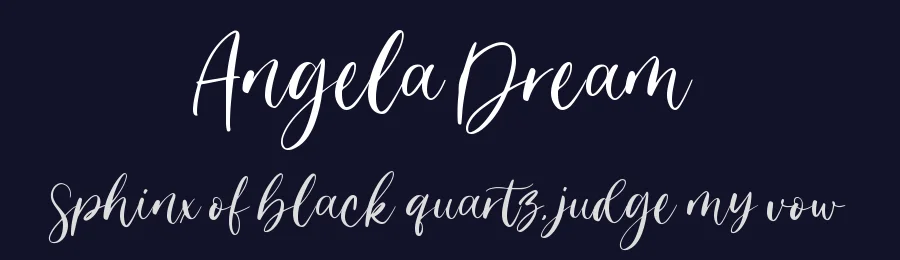 Angela Dream by Muhamad Yusron  Billah — Script Handwritten Font — thumbnail 2
