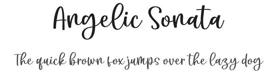 Angelic Sonata by Gatype — Script Handwritten Font
