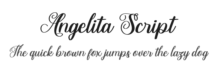 Angelita Script — Script Handwritten Font