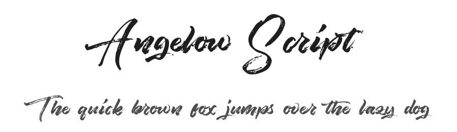 Angelow Script by thirtypath — Script Handwritten Font