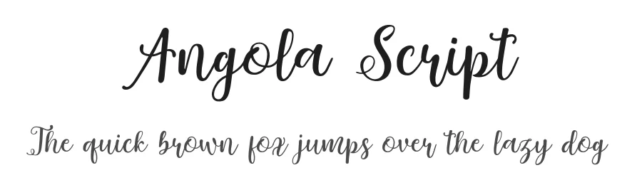 Angola Script by Stripes studio — Script Handwritten Font