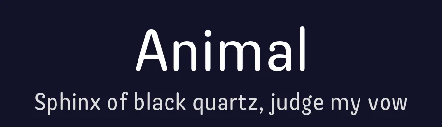 Animal by Bedepecus — Sans Serif Font — thumbnail 2