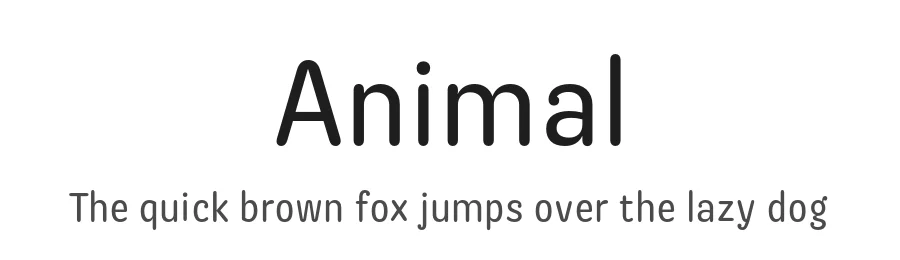 Animal by Bedepecus — Sans Serif Font