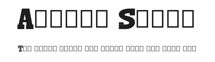 Ankara Serif by tuna çağlar gümüş — Slab Serif Font