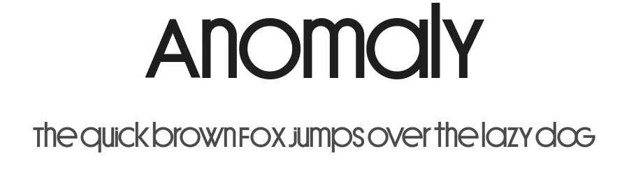 Anomaly β Sans Serif Font