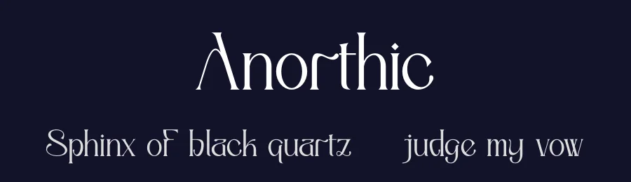 Anorthic by Ahmad Muslimin. — Serif Font — thumbnail 2
