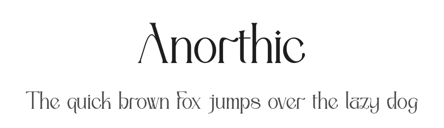 Anorthic by Ahmad Muslimin. β Serif Font