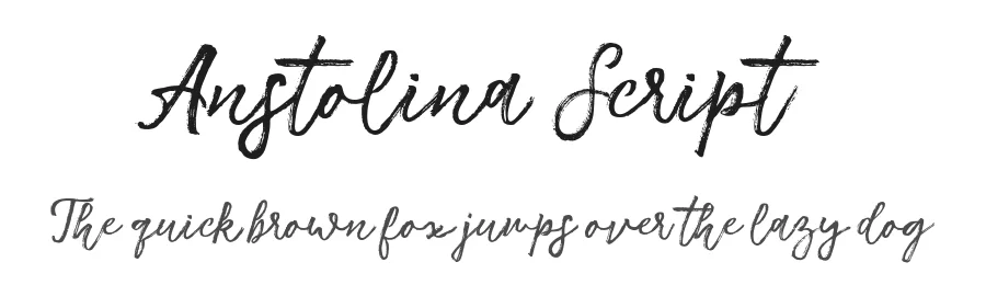 Anstolina Script by Stripes studio — Script Handwritten Font