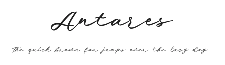 Antares by Gian Studio — Script Handwritten Font