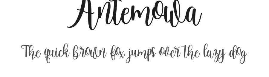 Antemowa by Gatype — Script Handwritten Font