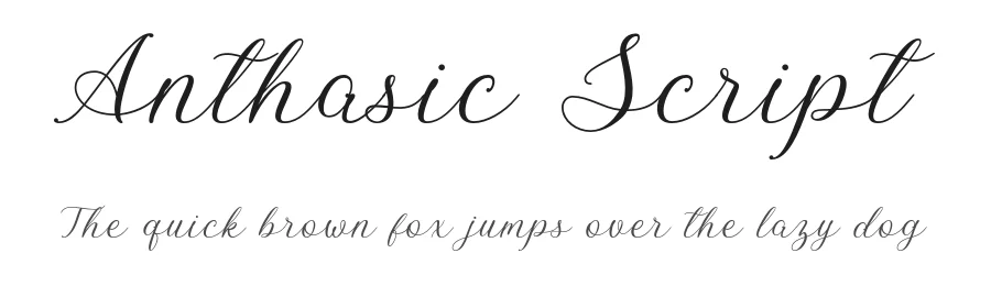 Anthasic Script by Yudha Rahmat Ageng — Script Handwritten Font