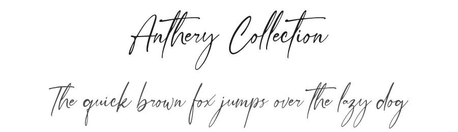 Anthery Collection by Vilogsign — Script Handwritten Font
