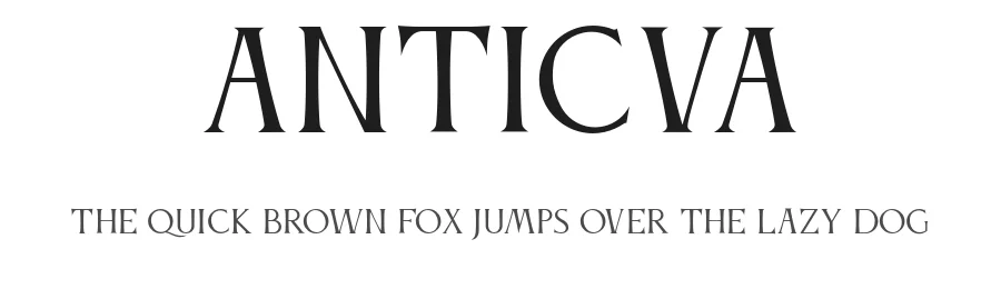 Anticva — Serif Font