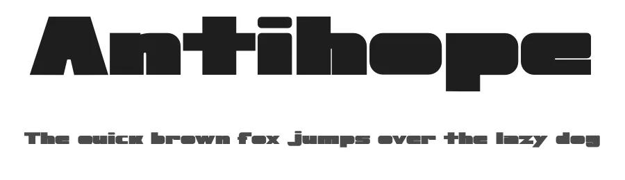 Antihope by Ian Langley โ Display Font