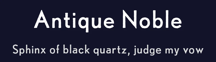 Antique Noble — Sans Serif Font — thumbnail 2