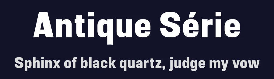 Antique Série by Coline Houot, Romain Laurent — Sans Serif Font — thumbnail 2