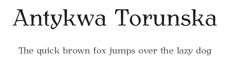Antykwa Torunska — Serif Font