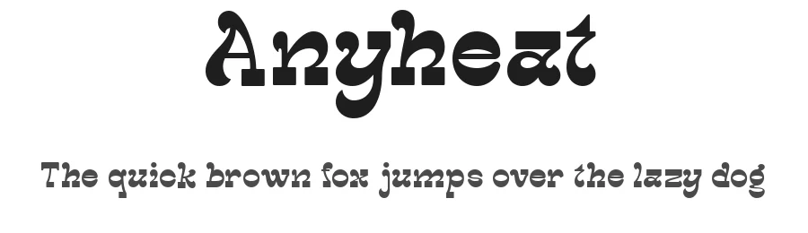 Anyheat by Say Studio — Display Font