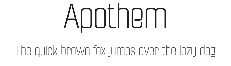 Apothem by Fernando Haro — Sans Serif Font