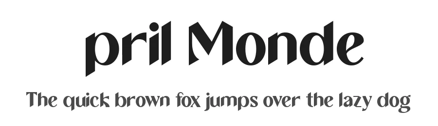 April Monde by Say Studio — Display Font