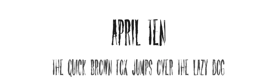 April Ten by Iordanis Passas — Script Handwritten Font