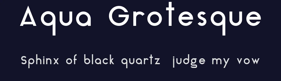 Aqua Grotesque by Laura Pol — Sans Serif Font — thumbnail 2