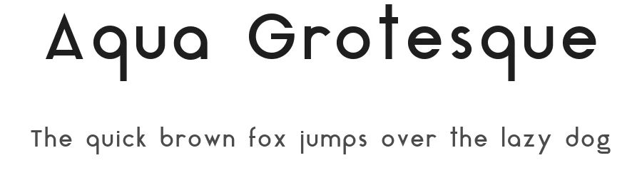 Aqua Grotesque by Laura Pol — Sans Serif Font
