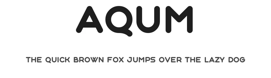 Aqum by Slava Antipov β Display Font