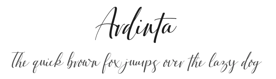 Ardinta by Fiqiart — Script Handwritten Font