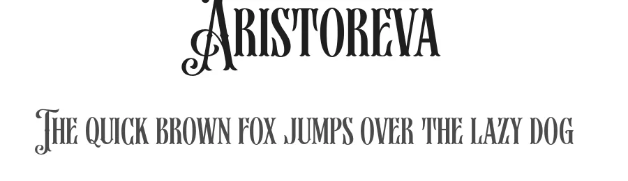 Aristoreva by Ahmad Ramzi Fahruddin — Display Font