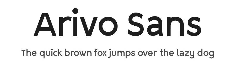Arivo Sans by Luis Jaramillo — Sans Serif Font