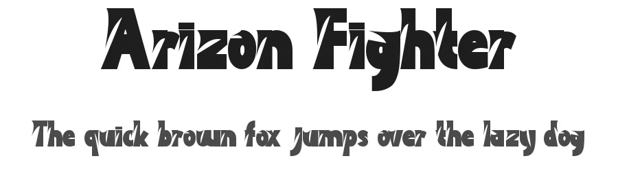 Arizon Fighter by Yoga Letter 2025 (Isroni Yoga Prasetya) — Display Font