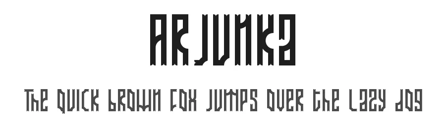 Arjunka by Putra Novembria Candra Kusuma — Display Font