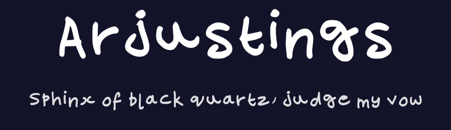 Arjustings — Script Handwritten Font — thumbnail 2