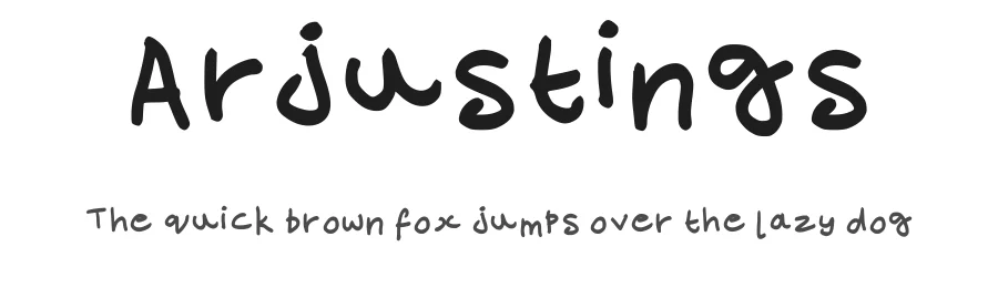 Arjustings — Script Handwritten Font