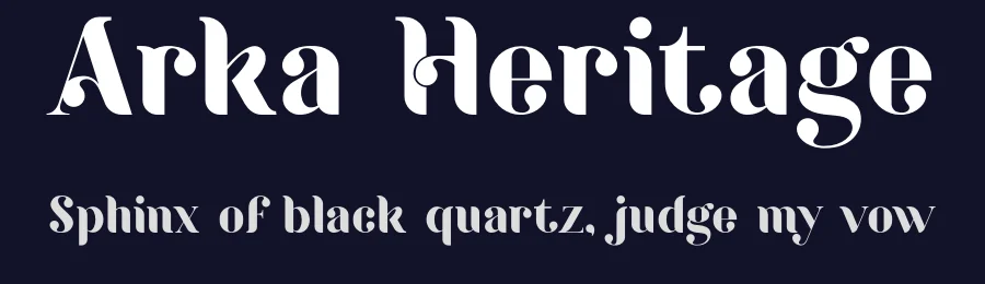 Arka Heritage by ikiiko — Serif Font — thumbnail 2