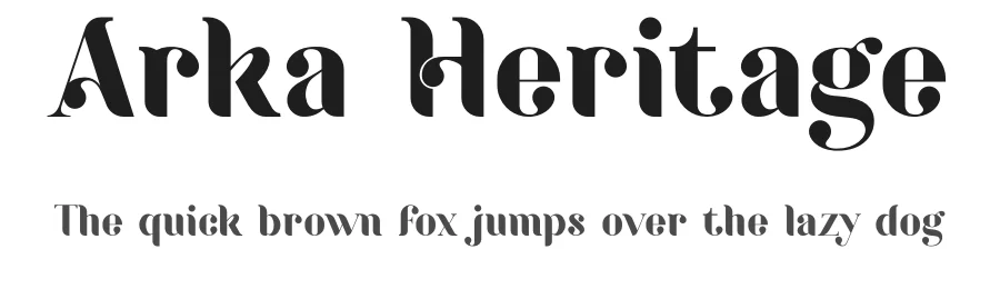 Arka Heritage by ikiiko โ Serif Font