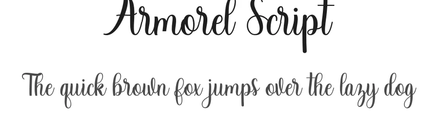 Armorel Script by Gatype — Script Handwritten Font