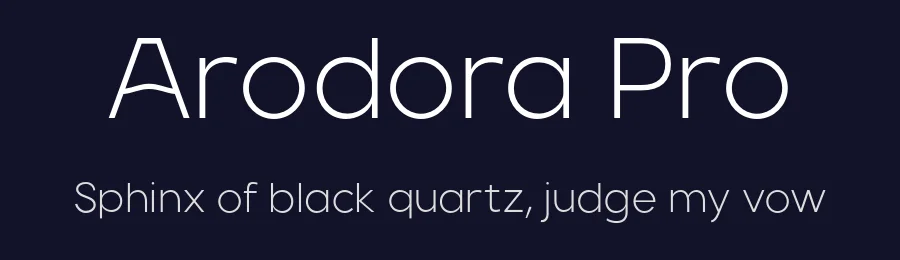 Arodora Pro by Serdar Ozturk — Sans Serif Font — thumbnail 2