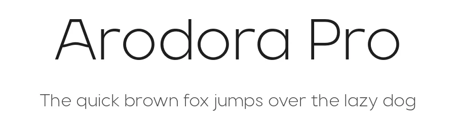 Arodora Pro by Serdar Ozturk — Sans Serif Font
