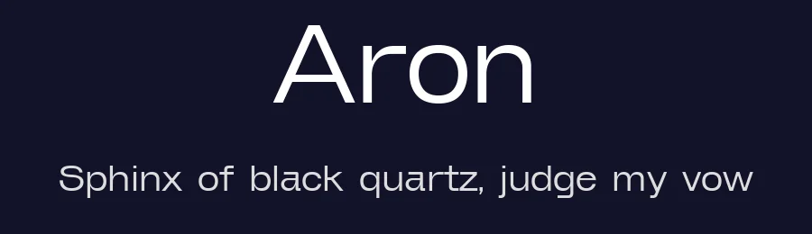 Aron by FizzBanana — Sans Serif Font — thumbnail 2