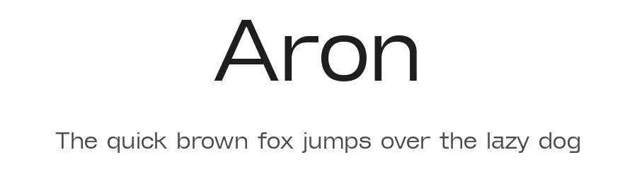 Aron by FizzBanana — Sans Serif Font