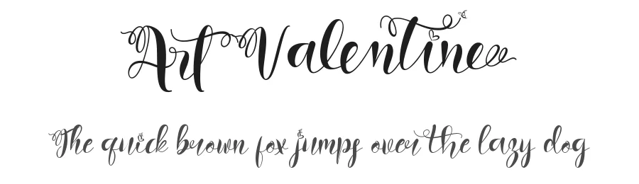 Art Valentine by Yoga Letter 2020 (Isroni Yoga Prasetya) — Script Handwritten Font