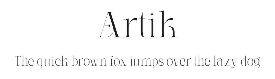 Artik by Sigit Dwipa Raharjo — Serif Font