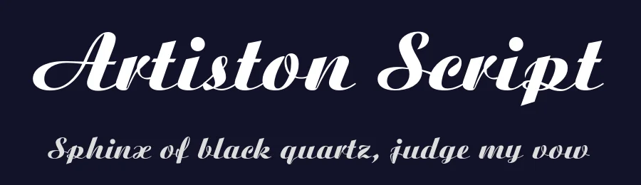 Artiston Script — Script Handwritten Font — thumbnail 2