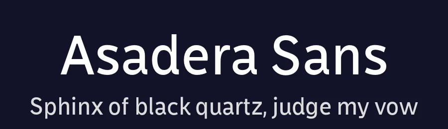 Asadera Sans by Jazziel Rivera, Karla Pasten, Mónica Munguía, Nitzchia Días y Rebeca Anaya — Sans Serif Font — thumbnail 2
