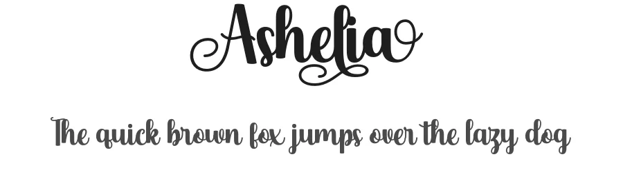 Ashelia by Lettersweet — Script Handwritten Font